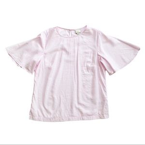 A New Day Pale Pink Bell Sleeve Top Medium